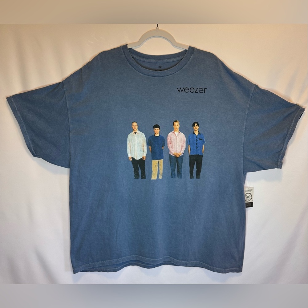 WEEZER Blue Album Tour 1994 Blue Wash      T-Shirt Size 3XL